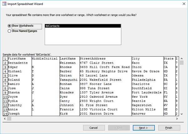 Spreadsheet